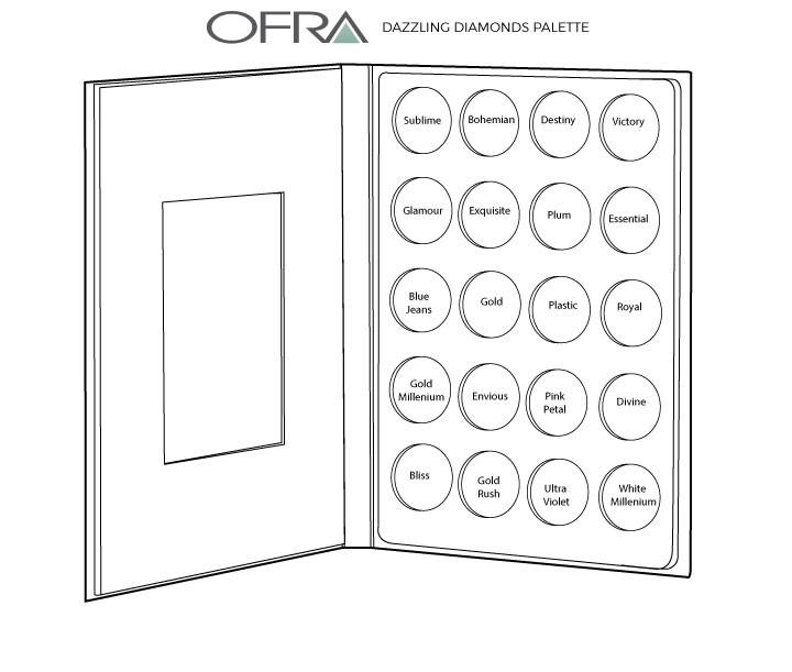OFRA Professional Makeup Palette- Dazzling Diamonds - Ofra Cosmetics
 - 2