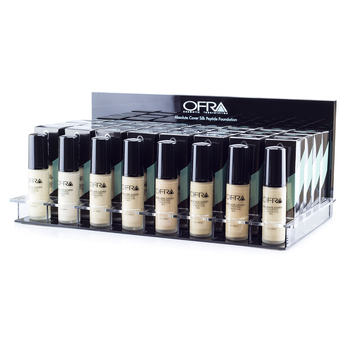 Absolute Cover Silk Peptide Foundation Display